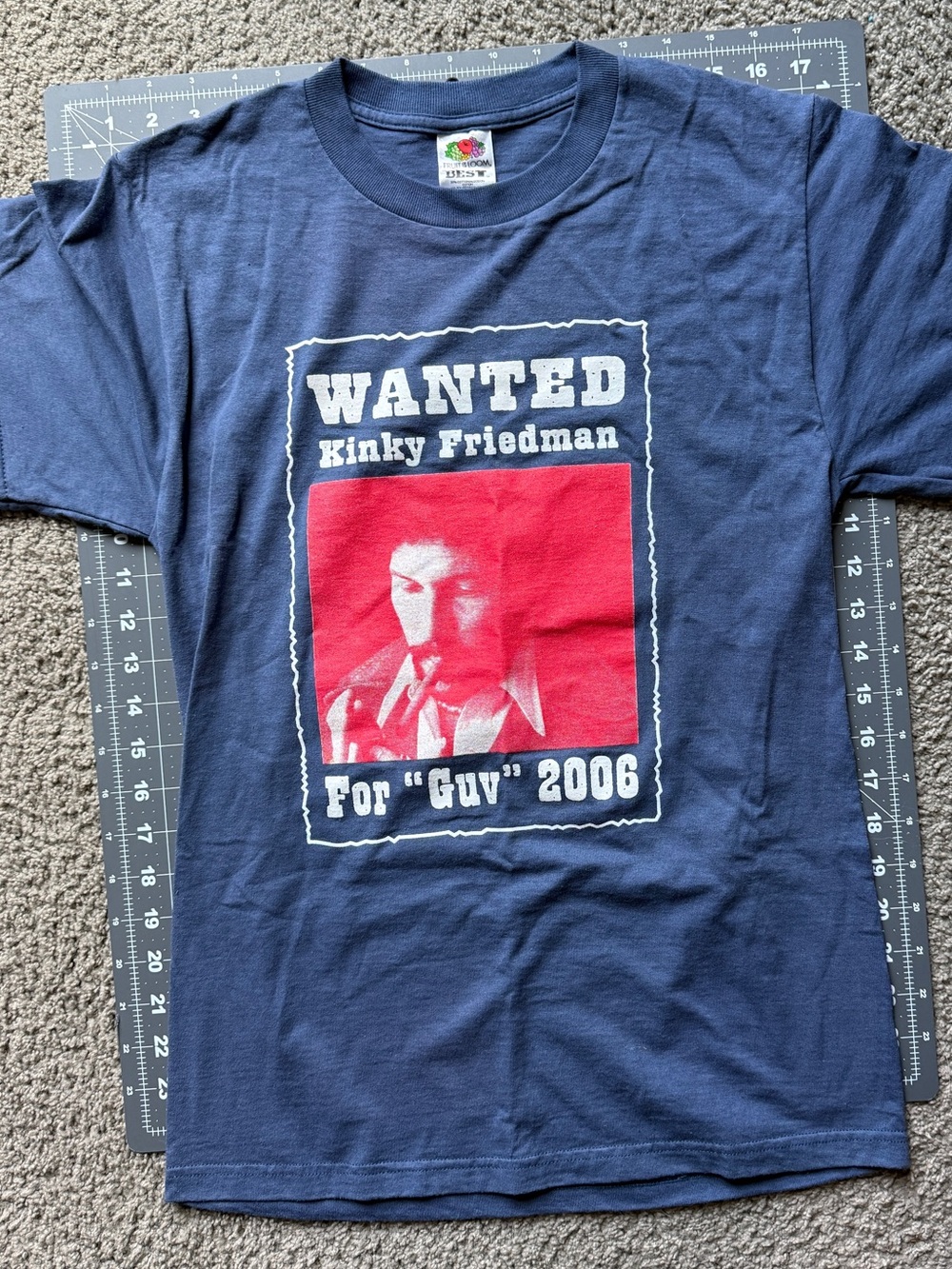 Kinky Friedman For Guv 2006 T-Shirt Size Small